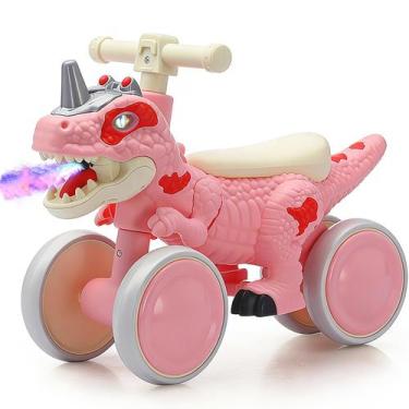 Imagem de Bicicleta de Equilíbrio Infantil Dinossauro NMM com LED e Música