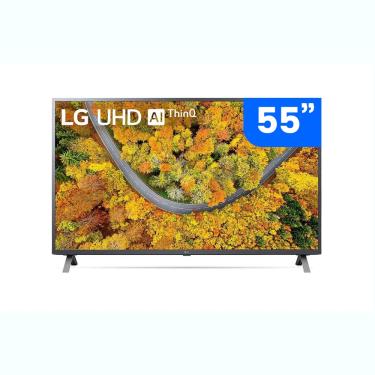 Imagem de Smart TV 55 LG 4K LED 55UP7550 WiFi, Bluetooth, hdr, Inteligência Artificial ThinQ, Google, Alexa e Smart Magic - 2021