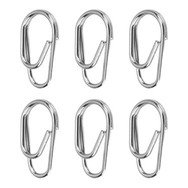 Imagem de Anel de pesca, longa vida útil Robusto Durável Pesca Jigging Aço inoxidável Forte praticidade para pesca(numero 6)