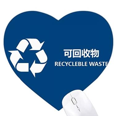 Imagem de Mouse pad de borracha reciclável com tratamento de classificação de resíduos para escritório