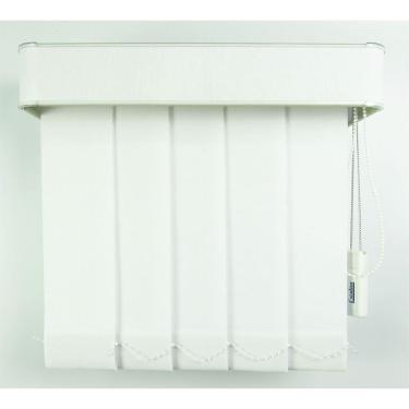Imagem de Persiana Vertical Em Tecido Com Bando Crisdan Largura 1,35 X 1,35 Altura Branco