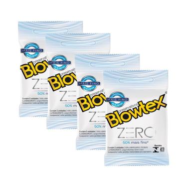 Imagem de Kit 4 Pacotes Preservativo Blowtex Zero C/ 3 Unidades Cada