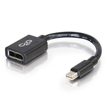 Imagem de C2G Adaptador Mini Display Port para DisplayPort, Macho para Fêmea, Preto, 6 polegadas, Cabos para Go 54303