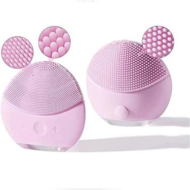 Imagem de Esponja Escova Massageadora e Esfoliante para Limpeza Facial (Rosa Claro)