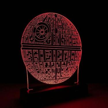 Imagem de Abajur Luminária Led Star Wars Estrela Da Morte - Tecnotronics