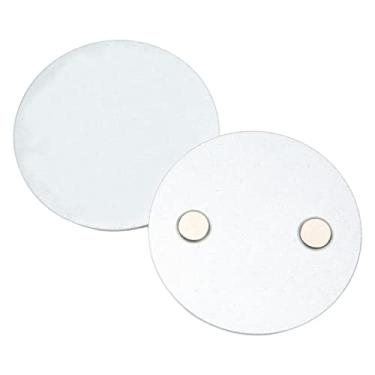 Imagem de Leapiture 70mm 2 furos detector de fumaça almofadas adesivas magnéticas ferramenta de instalação forte magnetismo para alarme de incêndio de fumaça sala de estar quarto hotel escritório