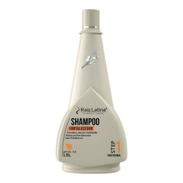 Imagem de Shampoo Cabelos Ressecados Secos 1,5L Raiz Latina Profissional Fortale