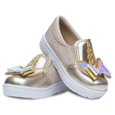 Imagem de Tênis Slip On Infantil Menina 11.43 (25, Dourado)