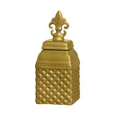 Imagem de Pote Charme Peq Com Tampa Ceramicas Pegorin Bronze