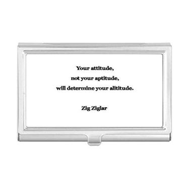 Imagem de Carteira de bolso Your Attitude Not Aptitude Determine Inspirational porta-cartões