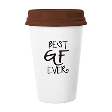 Imagem de Caneca de cerâmica Best BF Ever Dia dos Namorados Copo de café Copo de cerâmica