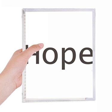 Imagem de Caderno com frases inspiradoras da Hope Word, caderno de folhas soltas e diário recarregável