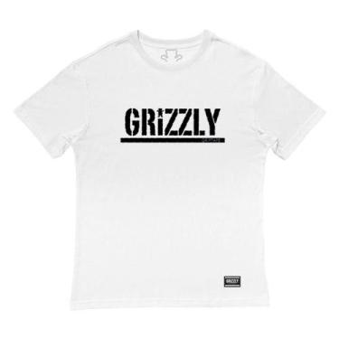 Imagem de Camiseta Grizzly Stamp Tee Masculina Oversize Branco