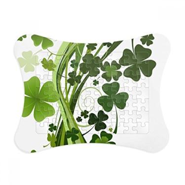 Imagem de Clover Tree Ireland St Patrick's Day moldura de quebra-cabeça decoração de quadro enfeite de quebra-cabeça