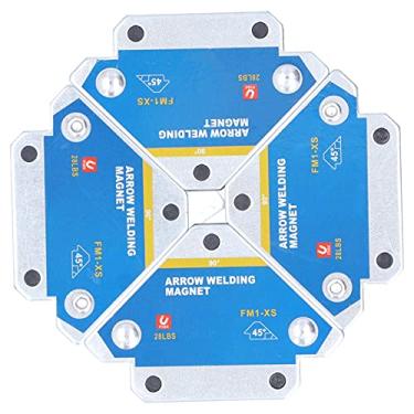 Imagem de 4 pçs suporte magnético de soldagem ferro 28lbs seta soldador ímã fixação conjunto ferramenta suporte magnético soldagem kit