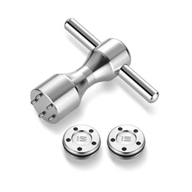 Imagem de ROYMADE Pesos de taco de golfe 2 peças 5g/10g/15g/20g/25g/30g/35g/40g/45g com kit de chave inglesa compatível com Titleist Scotty Cameron Putter acessório de golfe (2 peças 15 g + chave inglesa)