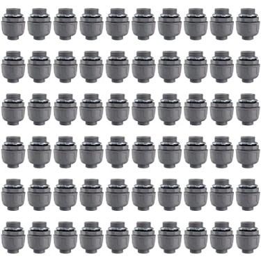 Imagem de Conexões para conduítes elétricos não metálicos de 3/10.2 cm, conectores de conduíte flexível de PVC, listado na UL (30 peças retas)