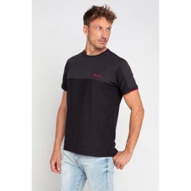 Imagem de Camiseta Masculina Malha Premium Lisa Polo Wear Preto-Masculino