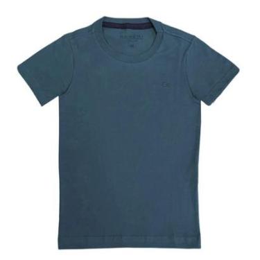 Imagem de Camiseta Infantil Ogochi Essencial Azul Petróleo-Masculino