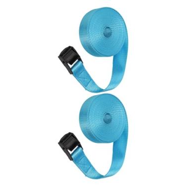 Imagem de WeiLaiKeQi Correias de Amarração, 2 Peças, Cintas de Fixação, Fivela de Cam, Cintas de Amarração, Rack de Teto de Carro, Cintos para Rack de Teto, Prancha de Sur, céu azul, Tamanho real