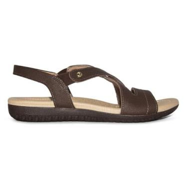 Imagem de Sandália Usaflex Feminina Rasteira Chocolate R1804155 34