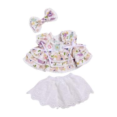 Imagem de Almencla Vestido de colete de figura de pelúcia saia curta trajes de moda educacional faça você mesmo adereços de fotos vista suas próprias bonecas para, Tolet