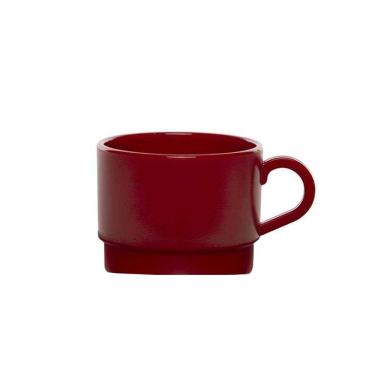 Imagem de Xícara Para Chá 250ml Vermelha Em Polipropileno Linha Elegance Vem