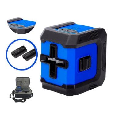 Imagem de Nivel Laser 3D Autonivelante 2 Linhas Cruz Com 2 Baterias - Exbox