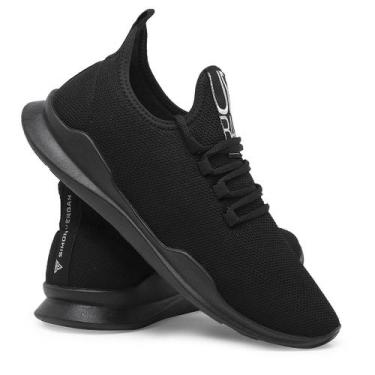 Imagem de Tênis Masculino Academia Caminhada Esportivo - EMOT SHOES, Preto, 44, 