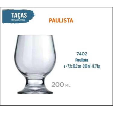 Imagem de 06 Taça Paulista 200ml - Nadir Figueiredo