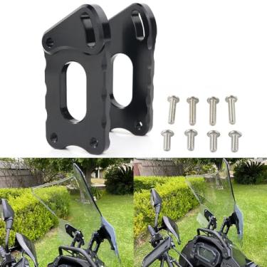 Imagem de Xitomer Ajustador de elevação de para-brisa adequado para KLR 650 KLR650 2022-2023 acessórios de motocicleta suporte de para-brisa ajustador de para-brisa elevadores de para-brisa