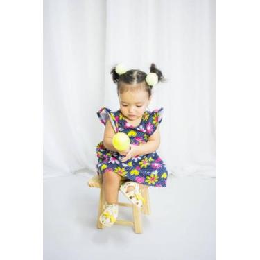 Imagem de vestido  para  bebe   margaridas    0  a  6  anos       - patynel  con