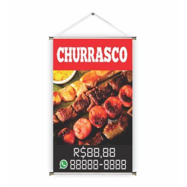 Imagem de Banner pronto Assado REF 016  medida 45x70 cm (arte Pronta)
