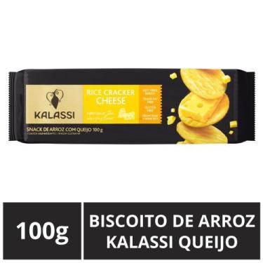 Imagem de Biscoito de Arroz Importado, Kalassi, Queijo, Pacote 100g