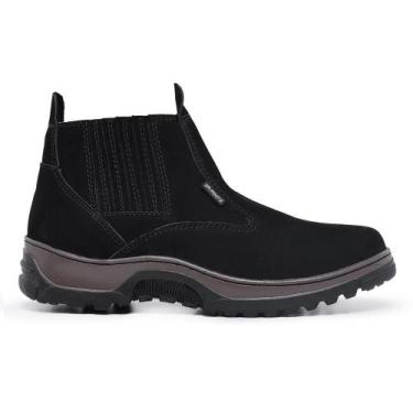 Imagem de Bota Coturno Masculino Couro Legítimo Botina Casual Chelse Confort - C