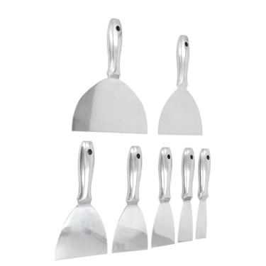 Imagem de Conjunto de Espátula, 7 Peças de Raspador de Tinta de Aço Inoxidável Conjunto de Espátulas Ferramentas para Drywall Raspador de Espátula Com Saco de Armazenamento para Reparos