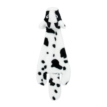 Imagem de Brinquedo divertido 2 em 1 para cães com enchimento de pele da Best Pet Supplies – vaca, pequeno