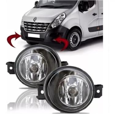Imagem de Par Farol De Milha Auxiliar Master 2013 2014 2015 2016 2017 2018 2019 LENTE DE VIDRO