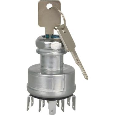 Imagem de XYZIL Interruptor de ignição com 2 chaves 1652306C91 compatível com caminhão internacional série 4000 série 8000 463032C91 1652307C91 577.55534 11 pinos 4 posições Acc-Off - ON/Acc-Start