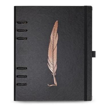 Imagem de Planner argolado com caixa A5, coleção Noir , 14,8 x 21 cm