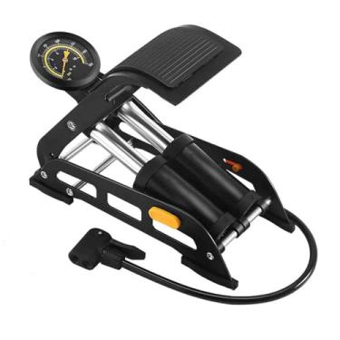 Imagem de Bomba de balão para colchão de ar inflável, bomba de ar, para arco de balão, bocais portáteis, bombas de piso 160psi para carros, motocicletas, bicicletas esféricas (preto 1,29 x 12 x 23 cm)