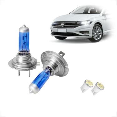 Imagem de Kit de Lâmpadas Halógenas Super Branca Farol Baixo H7 para Jetta 2007 