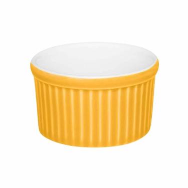 Imagem de Conjunto de Tigela Ramequin de Porcelana Oxford Amarelo com 3 Peças