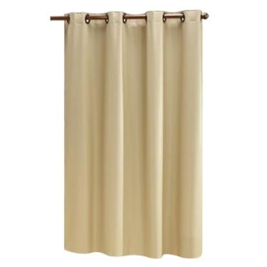 Imagem de Cortina Blackout PVC (Plástico) com UMA FOLHA Corta Luz 100% 1,00M x 90CM com Ilhós (PALHA)