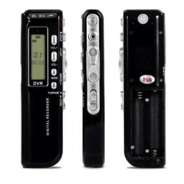 Imagem de Gravador De Voz 8G Digital Mp3 Usb Microfone Lapela - Tomate