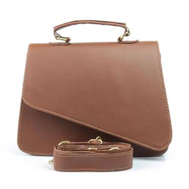 Imagem de Bolsa Pequena Transversal Porta Documentos - SapatoWay, Caramelo