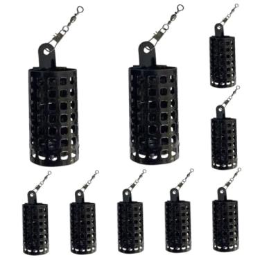 Imagem de Gaiola de isca de pesca de metal para carpa, alimentador, suporte de isca, cesta de armadilha, 10 peças, 10 g, equipamento de pesca