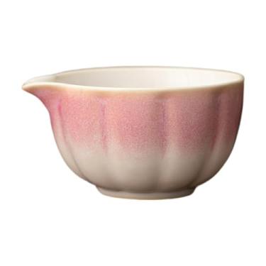 Imagem de Ioensy Tigela de Matcha de cerâmica, copo de chá verde artesanal, Cerimônia de chá verde Chawan 500ml Matcha Bowl, tigela de mistura para cerimônia de, Rosa