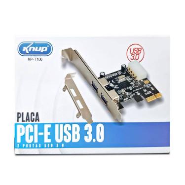 Imagem de Placa PCI-E com 2 Portas USB 3.0 Plug and Play