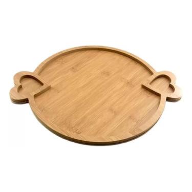 Imagem de Petisqueira Tabua De Frios Madeira Divisórias Gamela Coração